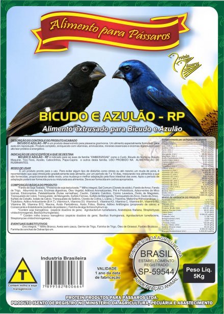 BICUDO E AZULÃO - RP 5 KG